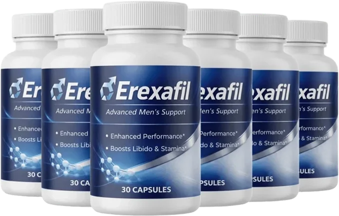 6 bottles of Erexafil men's wellness capsules