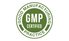 Good Manufacturing Practice certified badge